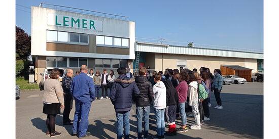 Visite des collégiens à la Fonderie LEMER